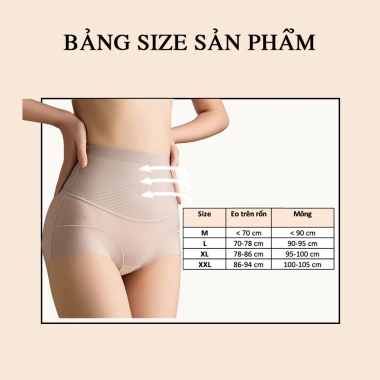 Quần Gen Bụng Dưới Nịt Cạp Thấp NB009 - Xiết Eo Nâng Mông, Không Viền, Giá 190k