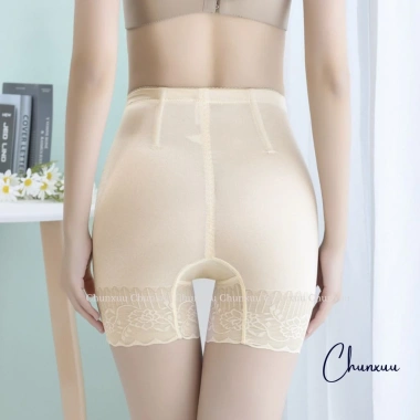 Quần Gen Cạp Cao ChunXuu Su Lụa Ren Hoa Dáng Đùi, Đai Chỉnh - GB31 Giá 159k