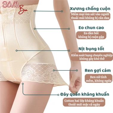 Quần Gen ENMA Định Hình Nịt Bụng Cạp Cao Kéo Khóa, Nẹp Cuộn, Siết Eo Thon Gọn QS01 2 Quần Gen ENMA Định Hình Nịt Bụng Cạp Cao Kéo Khóa, Nẹp Cuộn, Siết Eo Thon Gọn QS01 2