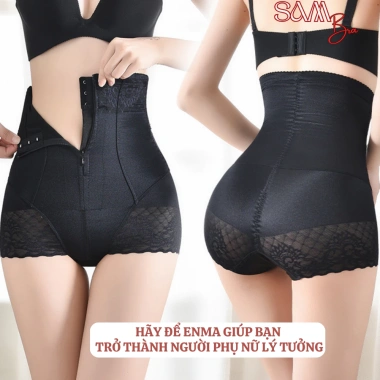 Quần Gen ENMA Định Hình Nịt Bụng Cạp Cao Kéo Khóa, Nẹp Cuộn, Siết Eo Thon Gọn QS01 4 Quần Gen ENMA Định Hình Nịt Bụng Cạp Cao Kéo Khóa, Nẹp Cuộn, Siết Eo Thon Gọn QS01 4