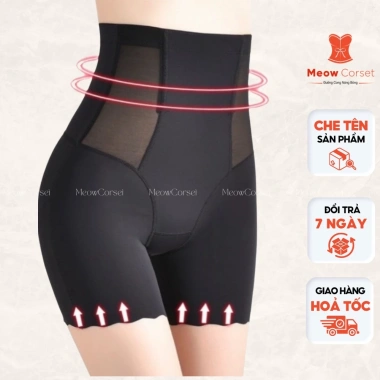 Quần gen nịt bụng cạp cao giảm bụng, nâng mông, mặc váy thoải mái MEOW Corset 135k