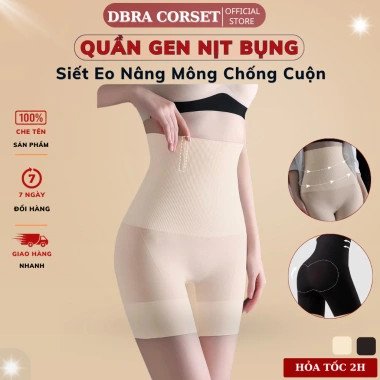 Quần Gen Nịt Bụng Cạp Cao Siết Eo Nâng Mông Định Hình Cotton Chống Cuộn DBRA CORSET GB.43 Giá chỉ 185.000₫