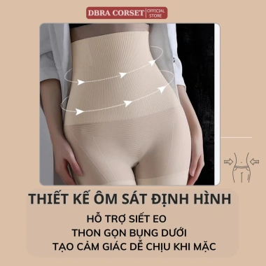 Quần Gen Nịt Bụng Cạp Cao Siết Eo Nâng Mông Định Hình Cotton Chống Cuộn DBRA CORSET GB.43 Giá chỉ 185.000₫ 3