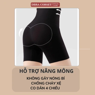 Quần Gen Nịt Bụng Cạp Cao Siết Eo Nâng Mông Định Hình Cotton Chống Cuộn DBRA CORSET GB.43 Giá chỉ 185.000₫ 4