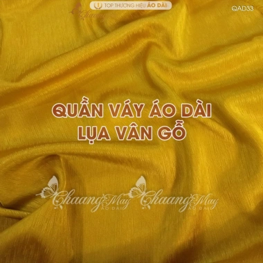 Quần giả chân váy đầm áo dài cách tân lụa Vân Gỗ ống xéo rộng - Đẹp tiệc cưới lễ tết 3