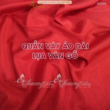 Quần giả chân váy đầm áo dài cách tân lụa Vân Gỗ ống xéo rộng - Đẹp tiệc cưới lễ tết 4