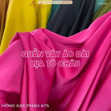 Quần giả chân váy lụa Tô Châu 110cm ống xéo Áo dài cách tân nữ dự tiệc cưới lễ tết QAD34 6 Quần giả chân váy lụa Tô Châu 110cm ống xéo Áo dài cách tân nữ dự tiệc cưới lễ tết QAD34 6