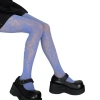 Quần Gothic Nữ Dasbsug Fishnet Preppy Nhiều Màu Ren Hoa Sheer Lưới - 106.864₫ 3