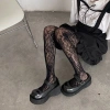Quần Gothic Nữ Dasbsug Fishnet Preppy Nhiều Màu Ren Hoa Sheer Lưới - 106.864₫ 4