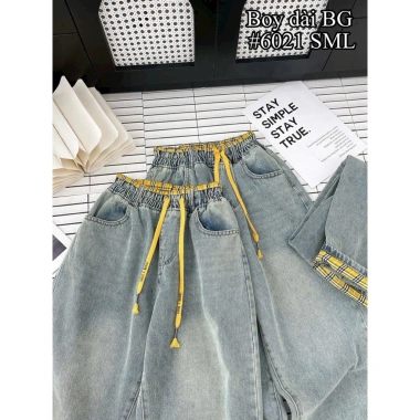 Quần Jean Baggy Nữ Kẻ Ảnh Thật - Hàng QC Giá Ưu Đãi 120k (Giá Gốc 147.6k) 3 Quần Jean Baggy Nữ Kẻ Ảnh Thật - Hàng QC Giá Ưu Đãi 120k (Giá Gốc 147.6k) 3