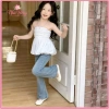 Quần Jean Bé Gái Ống Loe Nhẹ Cạp Chun Co Giãn, Mềm Thoải Mái, Nhà Bông - 195.000 VND 3