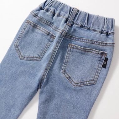 Quần Jean Bé Gái Ống Loe Nhẹ Cạp Chun Co Giãn, Mềm Thoải Mái, Nhà Bông - 195.000 VND 6