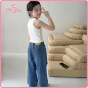 Quần Jean Bé Gái Ống Suông Lưng Thun Phối Rách Cá Tính, Mềm Co Giãn, Nhà Bông 4