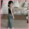 Quần Jean Bé Gái Ống Suông Rách Gối, Mềm Co Giãn, Phong Cách Cá Tính - Nhà Bông Kids 209k 3