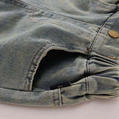 Quần Jean Bé Gái Ống Suông Rách Gối, Mềm Co Giãn, Phong Cách Cá Tính - Nhà Bông Kids 209k 5