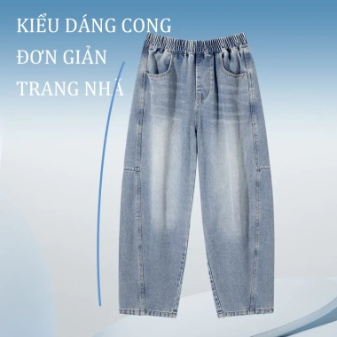 Quần jean bé trai HKAM mùa xuân thu dáng rộng sành điệu - Giá chỉ 345.600₫ 3