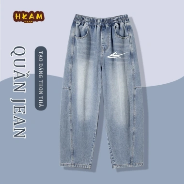 Quần jean bé trai HKAM mùa xuân thu dáng rộng sành điệu - Giá chỉ 345.600₫ 7