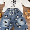 Quần jean bé trai họa tiết Mickey, ống thẳng Hàn Quốc - Giá 352.512 VND 8