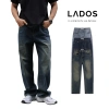 Quần Jean Dài Nam ống Suông Casual LADOS-34.199 chất jean nhập khẩu cao cấp, form đẹp không bái, giãn xù lông, giá 253.000 VND