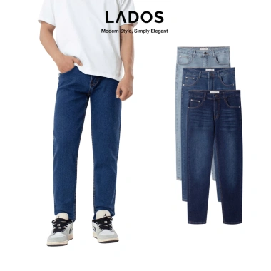 Quần Jean Dài Nam ống Suông Casual LADOS-34.199 chất jean nhập khẩu cao cấp, form đẹp không bái, giãn xù lông, giá 253.000 VND 8