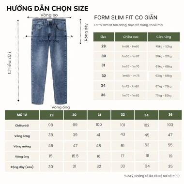 Quần Jean Dài Nam Slim Fit Co Giãn LADOS-4.185 – Jean nhập khẩu cao cấp, form chuẩn, 381.000₫