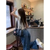 Quần jean denim ống đứng thêu nơ ren phong cách Hàn Quốc, giá chỉ 300.000 VND 8