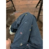 Quần jean denim ống đứng thêu nơ ren phong cách Hàn Quốc, giá chỉ 300.000 VND 9