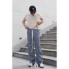 Quần jean form rộng lưng thun dây rút thời trang POLI - Giá 600.000 VND 9