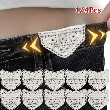Quần Jean HYCEO 1 Thắt Lưng Mở Rộng, Cotton Rỗng Ren, Điều Chỉnh Phụ Kiện May 8