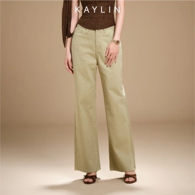 Quần JEAN Kaylin Basic suông denim dày dặn - BST Hè 2.025, giá 560.000