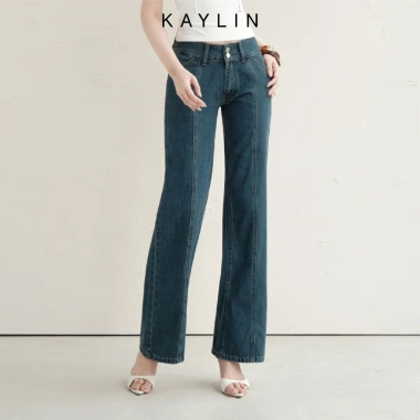 Quần Jean Kaylin cạp trễ dáng suông denim dày dặn phong cách retro BST Tháng 10 2.025 - Giá 600k 2 Quần Jean Kaylin cạp trễ dáng suông denim dày dặn phong cách retro BST Tháng 10 2.025 - Giá 600k 2