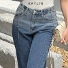 Quần Jean Kaylin Dáng Suông Basic và Belt, Denim Dày Dặn, Giá Giảm 540k 3