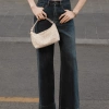 Quần Jean Kaylin Form Suông Basic phối dây Denim dày dặn – Phong cách N2.325 Giá 600k 2