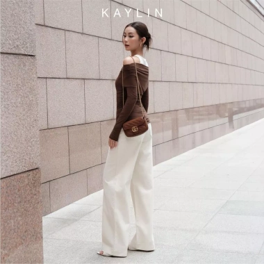 Quần jean KAYLIN form suông denim dày dặn Retro 10/2.025 giảm còn 600.000 VND