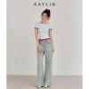 Quần Jean Kaylin Form Suông Denim Dày Dặn, Thêu Hình Retro - Giá 559.500₫