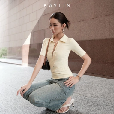 Quần Jean Kaylin Form Suông Đính Hạt Denim Dày Dặn, Phong Cách, Giá 650k