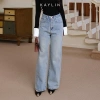 Quần Jean Kaylin Form Suông Đính Hạt Denim Dày Dặn, Phong Cách, Giá 650k 8