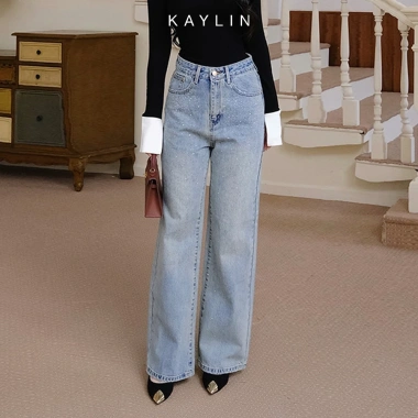 Quần Jean Kaylin Form Suông Đính Hạt Denim Dày Dặn, Phong Cách, Giá 650k 8 Quần Jean Kaylin Form Suông Đính Hạt Denim Dày Dặn, Phong Cách, Giá 650k 8