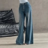 Quần jean Kaylin form suông ống loe Denim phong retro - Chỉ 600.000đ (giá gốc 732.000đ) 4