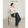Quần jean Kaylin form suông ống rộng denim dày dặn phong cách retro BST Hè 2.025 - Giá chỉ 600.000 VND 5