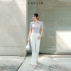 Quần Jean Kaylin họa tiết hoa nổi, form ôm ống loe, denim dày dặn, chỉ 560k Mã N2.334 3