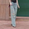 Quần Jean KAYLIN N2.226 form suông rách gối, denim dày dặn, phong cách đường phố cá tính - 530.000 VND 6