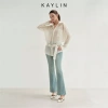 Quần Jean Kaylin ôm ống loe Denim dày dặn - BST Hè 2.025 N2.454, giá ưu đãi 560.000 VND