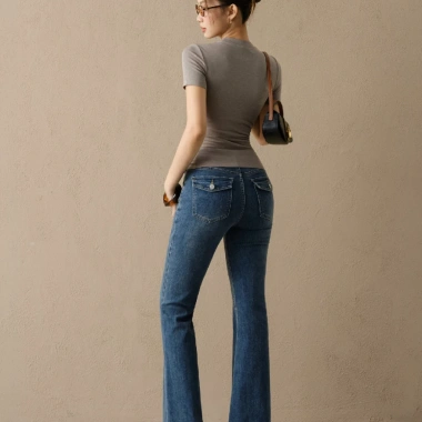 Quần Jean KAYLIN ôm ống loe denim dày dặn, phong cách hiện đại - Giá 610.000 3 Quần Jean KAYLIN ôm ống loe denim dày dặn, phong cách hiện đại - Giá 610.000 3