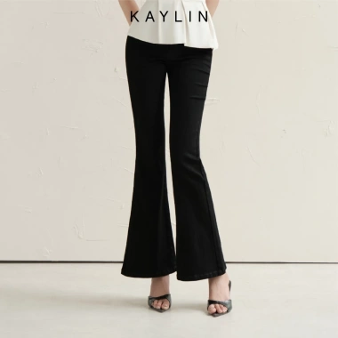 Quần Jean Kaylin ôm ống loe denim dày dặn phong cách retro - BST 10/2.025, chỉ 600k