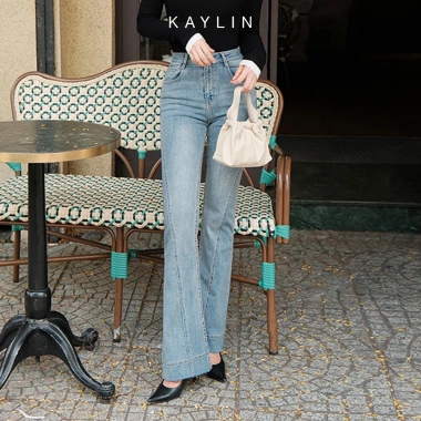 Quần jean KAYLIN ống loe denim dày dặn phong cách basic đường phố - Giá chỉ 520k 7 Quần jean KAYLIN ống loe denim dày dặn phong cách basic đường phố - Giá chỉ 520k 7