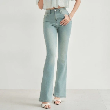 Quần Jean Kaylin ống loe form ôm denim N2.276 - Giá chỉ 600.000đ, chất vải bền, phong cách hiện đại
