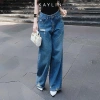 Quần jean Kaylin ống suông denim dày dặn, giá chỉ 600.000đ (giảm từ 720.000đ), phong cách N2.370 3
