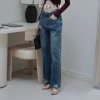 Quần jean Kaylin ống suông denim dày dặn, giá chỉ 600.000đ (giảm từ 720.000đ), phong cách N2.370 6