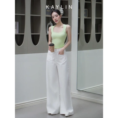 Quần Jean Kaylin ống suông form rộng denim dày dặn retro đường phố - 600.000 VND 3